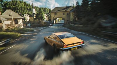 007 First Light – Screenshot von einem rasenden gelben Auto 