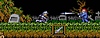 《經典回歸 魔界村》遊戲螢幕截圖，展現騎士在墓園與惡鬼打鬥。