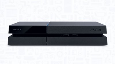 PS4 console lying horizontal