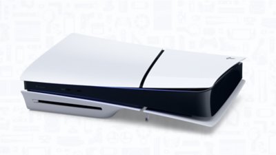 PS5 console lying horizontal