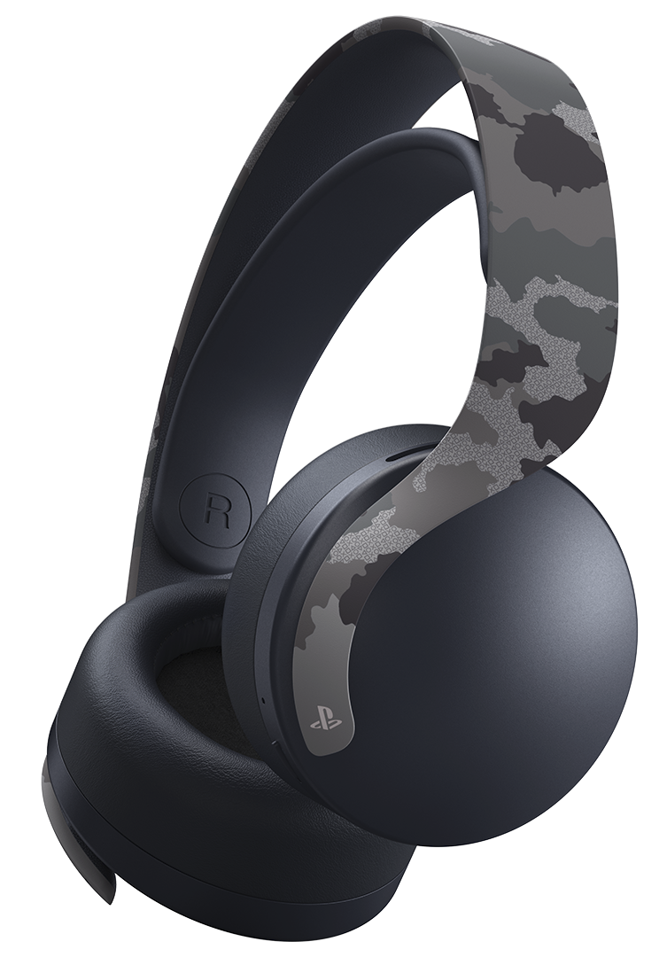Det trådlösa PULSE 3D-headsetet i Gray Camouflage