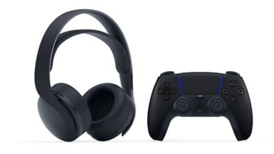 Midnight black headset and controller