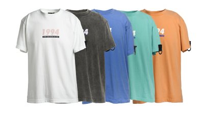 90'sテイスト ユーズド加工 プリントTシャツ / PlayStation Gallery Image 1