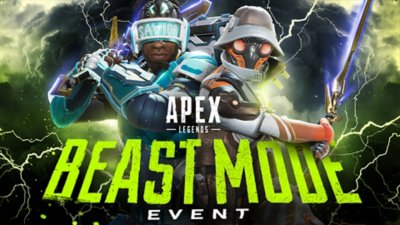 Apex Legends Season 24 Beast Mode event image showing two characters wielding glowing swords