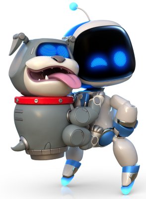 Astro Bot y Bot dog