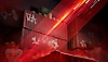 Battlefield 2042 - Illustration d'arrière-plan avec des conteneurs et une traînée rouge