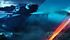 صورة فنية لخلفية Battlefield 2042 تعرض حاويات تخزين وخطًا أحمر