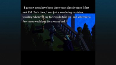 Chrono Cross: The Radical Dreamers Edition screenshot showing dialogue between two characters