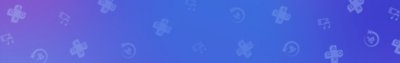 Blaues Banner mit einem Muster kleiner PlayStation-Symbole.