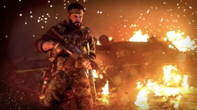 Call of Duty Black Ops: Cold War – snímka obrazovky zobrazujúca Franka Woodsa