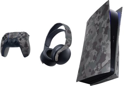 Collection d'accessoires PS5 Camouflage gris