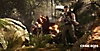 Snímek obrazovky ze hry Crime Boss: Rockay City zobrazující tři vojáky ve válce ve Vietnamu.