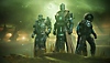 Destiny 2-screenshot van Guardians die naast elkaar staan