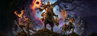 Diablo IV Season 7 hero artwork showing 3 characters