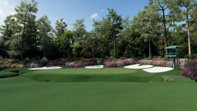 EA Sports PGA Tour 23 - Capture d'écran mettant en scène un plan large d'un parcours de golf