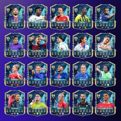 Artwork showing the Ultimate Team of the Season - Slide 3