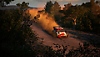 Arte guía de EA Sports WRC que muestra un Toyota GR YARIS Rally1 HYBRID corriendo por una pista forestal de tierra