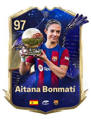 Slika na kojoj je prikazan izbor TOTY igrača – Aitana Bonmatí