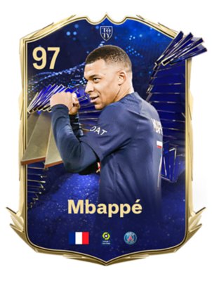 Slika na kojoj je prikazan izbor TOTY igrača – Kylian Mbappé