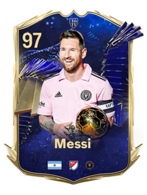 Afbeelding van een TOTY door spelers gekozen - Lionel Messi