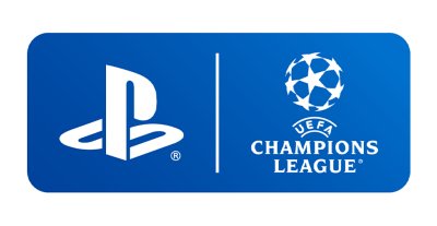 Logótipo da PlayStation e da UEFA Champions League
