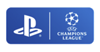 Logotyper för PlayStation och UEFA Champions League