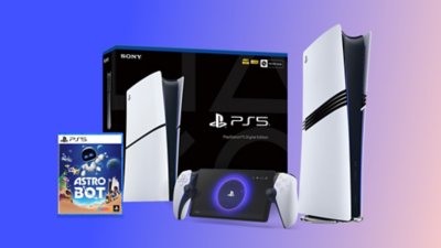 PS 5 console, PS Portal and Astrobot game