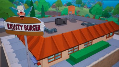 Fortnite Chapter 6 Season screenshot showing the Krusty Burger