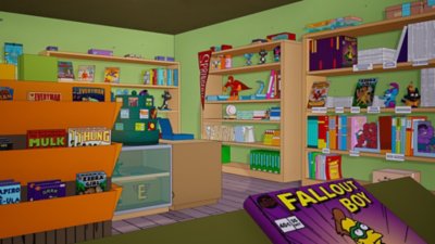 Fortnite Chapter 6 Season screenshot showing The Android's Dungeon & Baseball Card Shop