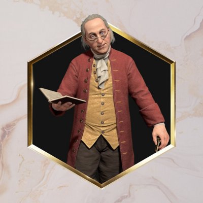 An image of Sid Meier's Civilization VII featuring the leader Benjamin Franklin