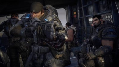 Gears of War: Reloaded – Vidéo de gameplay montrant Marcus Fenix et Dominic Santiago tirant sur leurs cibles 
