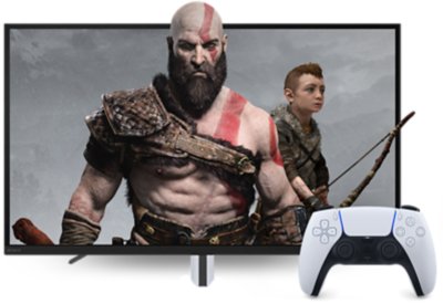 God of War (2018) com monitor InZone e DualSense
