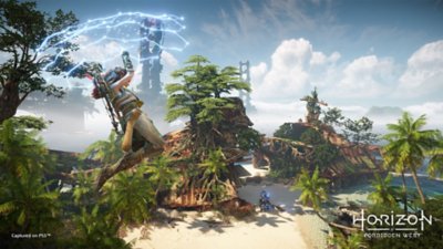 Horizon Forbidden West, Aloy mit Gleiter