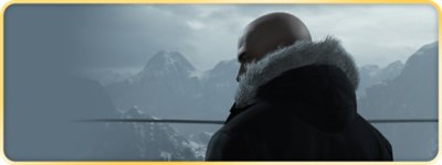 Agent 47 in a warm jacket