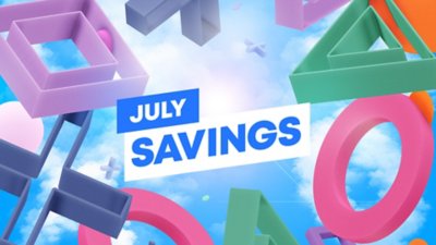 July Savings PlayStation shapes
