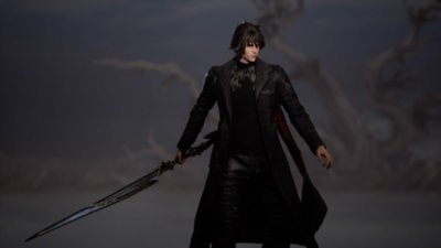 Lost Soul Aside video showing Kaser using the poleblade weapon in combat.