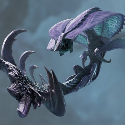 Monster Hunter Wilds image depicting the Hirabami monster.