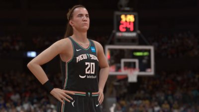 NBA 2K24 - Capture d'écran de la joueuse de WNBA Sabrina Ionescu