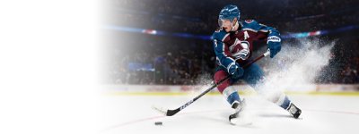 《EA Sports NHL 24》首圖圖像背景資料框主要美術設計