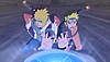 Screenshot aus Naruto X Boruto, der Naruto und weitere Krieger dabei zeigt, wie sie ihre Kräfte vereinen