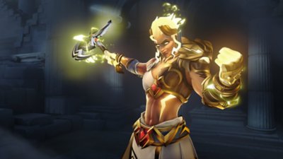 Overwatch 2 스크린샷 - 주먹을 들어올리는 정커 퀸
