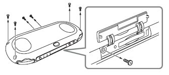 PS Vita（PCH-2000シリーズ）バッテリー取り外し手順1