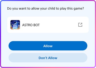 Screenshot showing game request approvals.