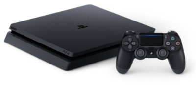 Console PS4 Slim in posizione orizzontale