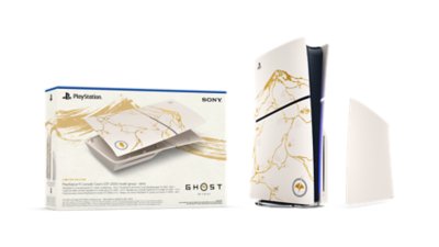Gold PS5® Console Covers (Model Group - Slim) - Ghost Of Yotei Limited Edition - Image 3