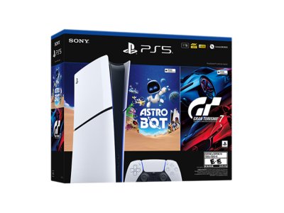 Nuevo Paquete de Consola PlayStation®5 Slim Edición Digital con Astro Bot y Gran Turismo 7