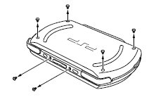 PSP goバッテリー取り外し手順1
