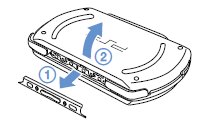 PSP goバッテリー取り外し手順2