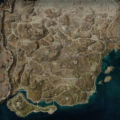 Carte PUBG: Battlegrounds - Miramar