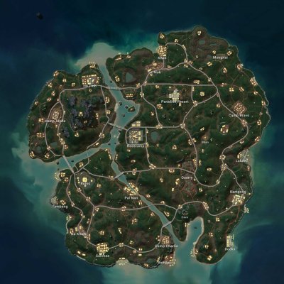Mapa do PUBG: Battlegrounds - Sanhok